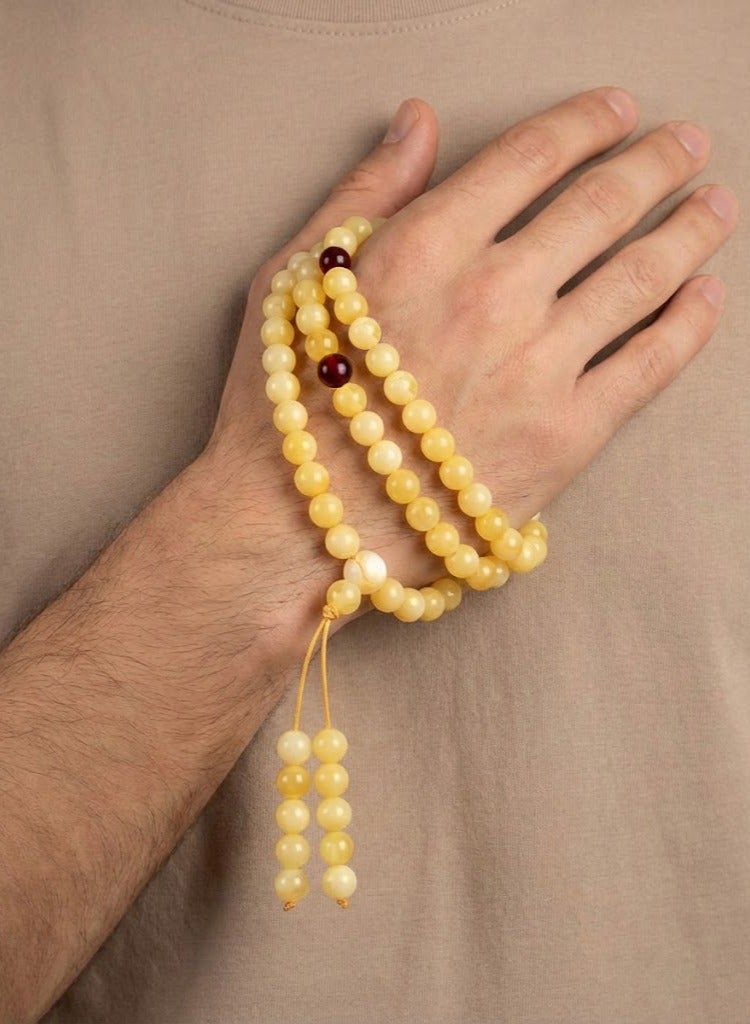 general 108 Picecs Resin Amber  Beeds Tasbih/10mm - Image 1
